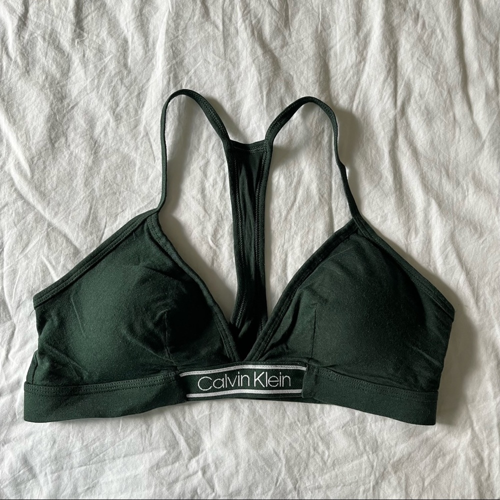 Calvin Klein Green Bralette M